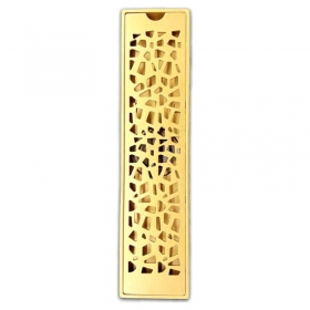 کفشور خطی مشبک آلومینیوم (درب استیل) کد 404 طلا مات